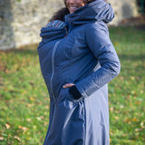 Angel Wings Babywearing Winter Coat Pewter Grey