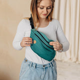 Ombre Green Large Waist Bag by LennyLamb