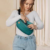 Ombre Green Large Waist Bag by LennyLamb