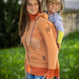 Angel Wings Babywearing Hoodie Cinnamon