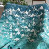 Misty Mountains™ Moonlit Brushed Cotton Children's Blanket by Oscha