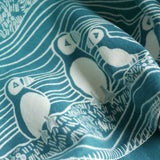 Puffins Bass Rock Brushed Cotton Children's Blanket by Oscha