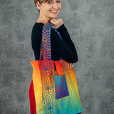 Rainbow Lotus Shoulder Bag by LennyLamb