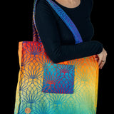 Rainbow Lotus Shoulder Bag by LennyLamb