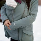 Mamalila Cosy Allrounder Agave Softshell Maternity and Babywearing Jacket