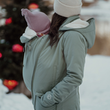 Mamalila Cosy Allrounder Agave Softshell Maternity and Babywearing Jacket